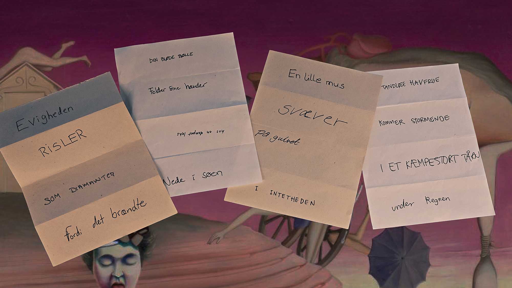 Cadavre exquis –  foldedigt