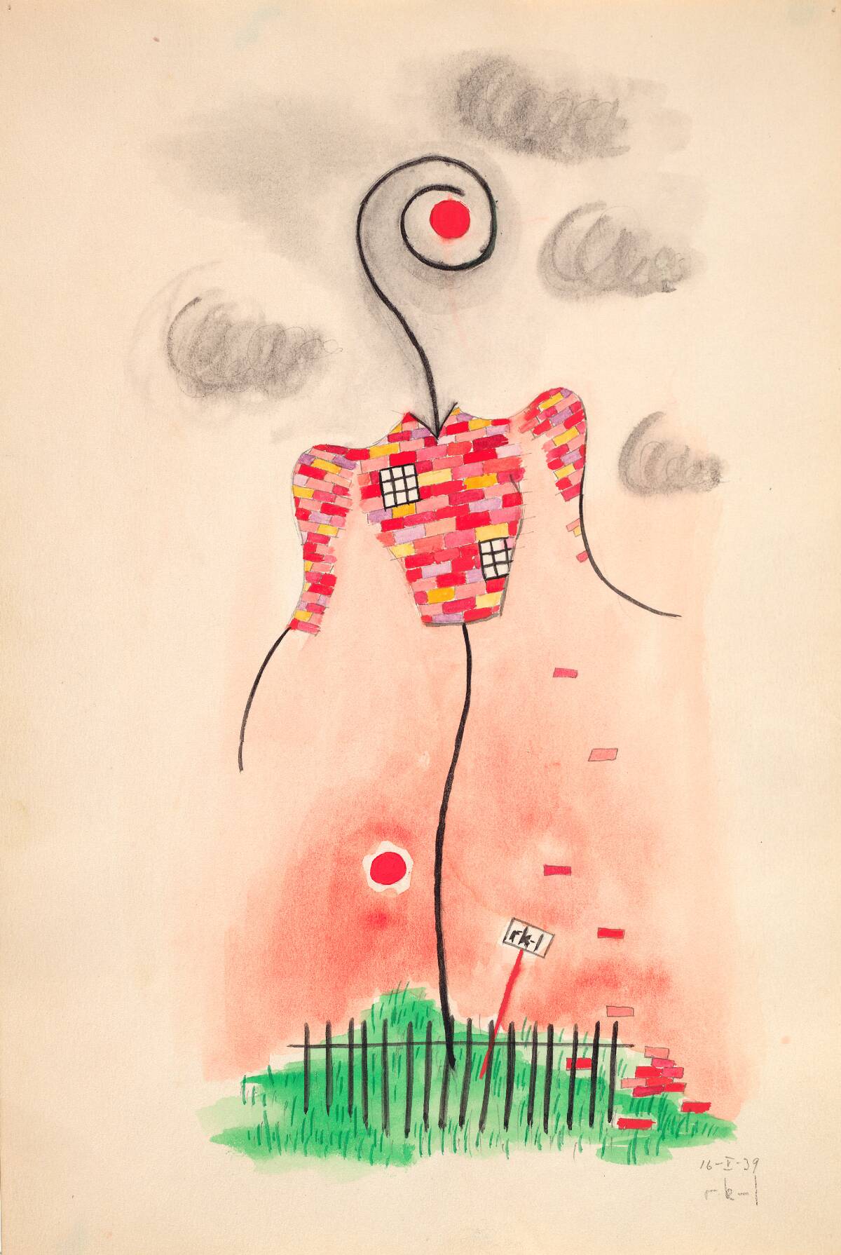 Surrealistisk kvindefigur